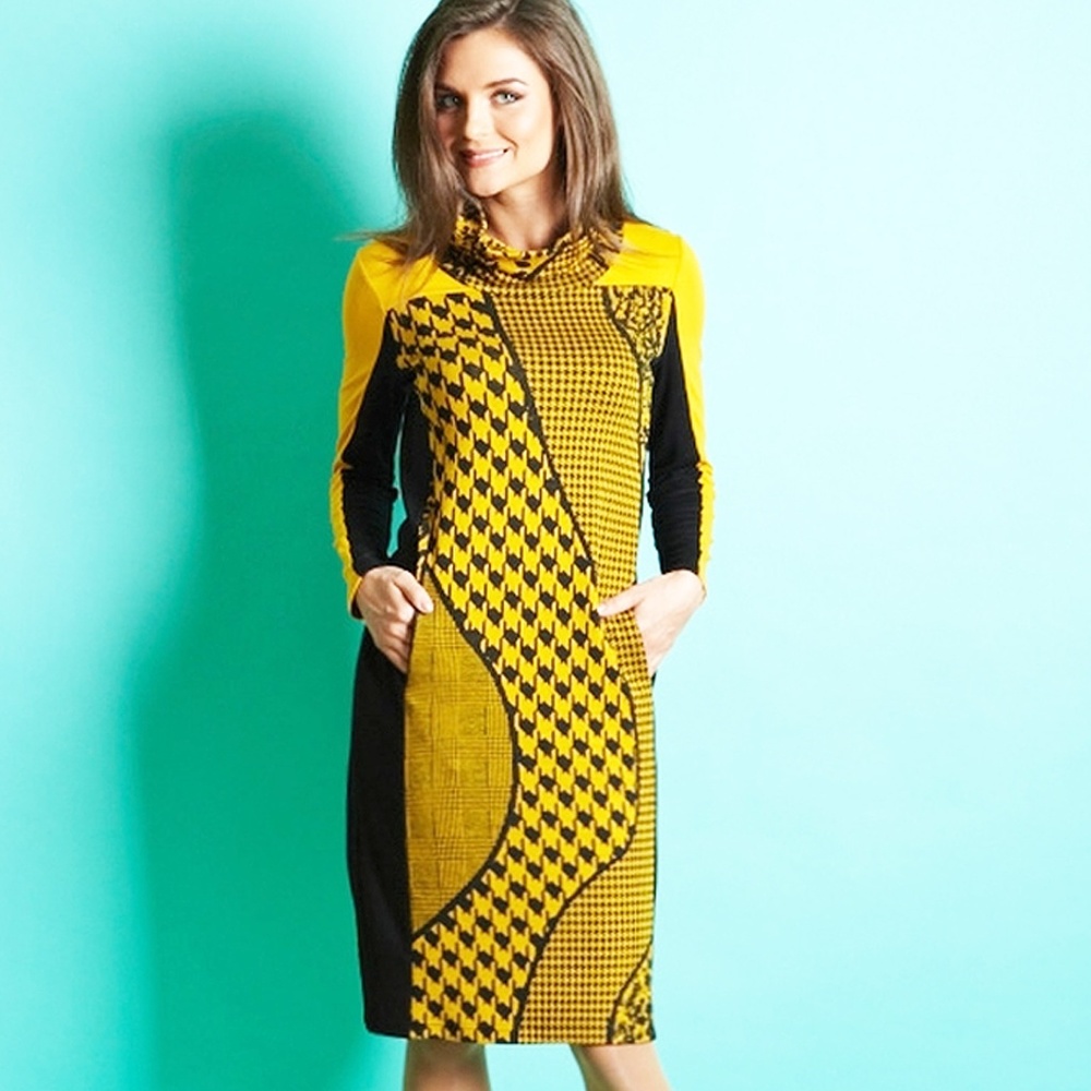 STRETCH DRESS POCKETS CASUAL MADE IN EUROPE